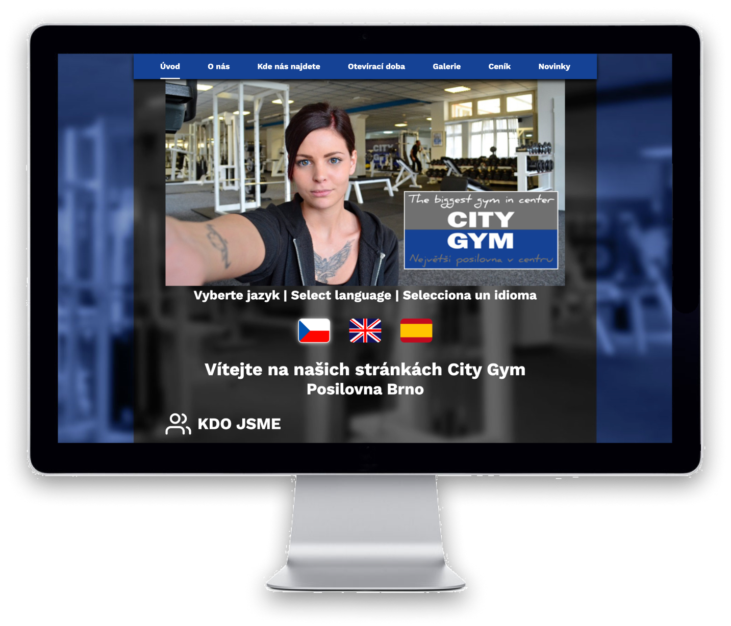 City Gym Brno - Ukázka Desktop